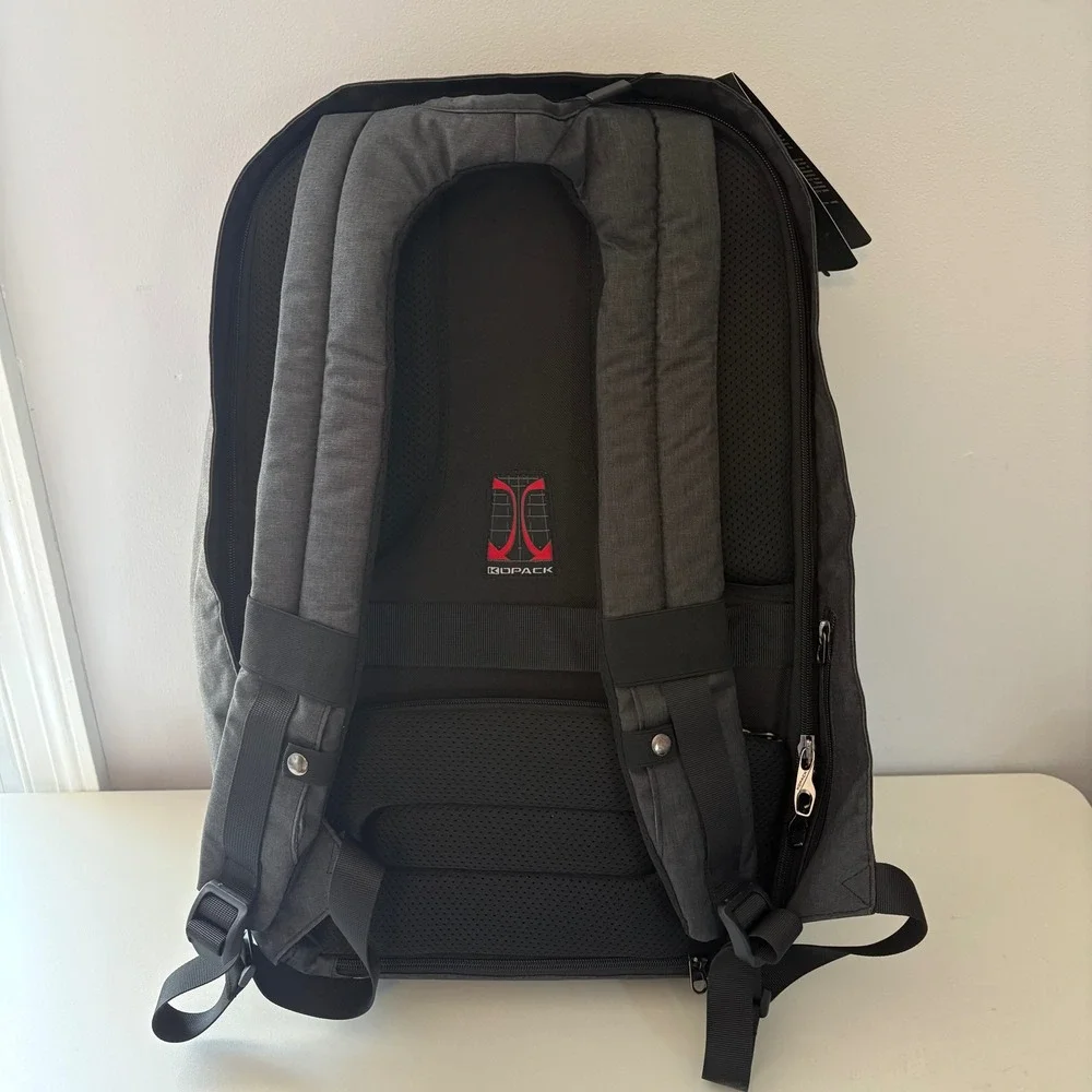 NEW KOPACK Backpack Gray Business Laptop Anti Theft Travel Daypack Fit USB